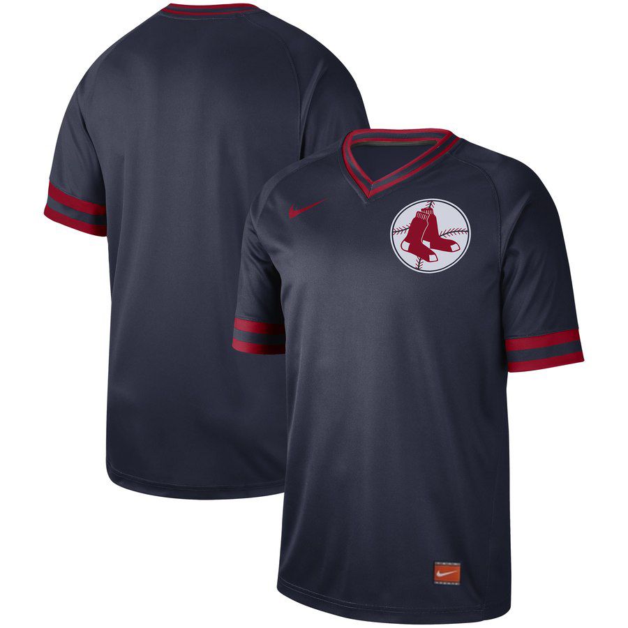 2019 Men MLB Boston Red Sox blank blue Nike Cooperstown Collection Jerseys